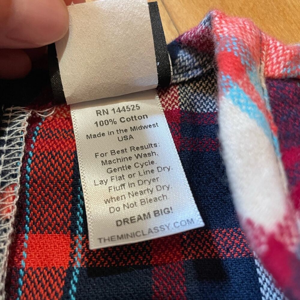 The Mini Classy Red & Blue Smells Like Teen Spirit Plaid Dress - Picture 6 of 7